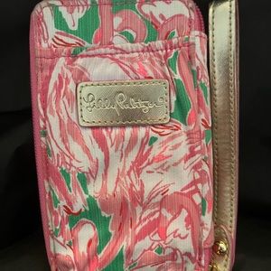 Vintage Lilly Pulitzer Print Wristlet